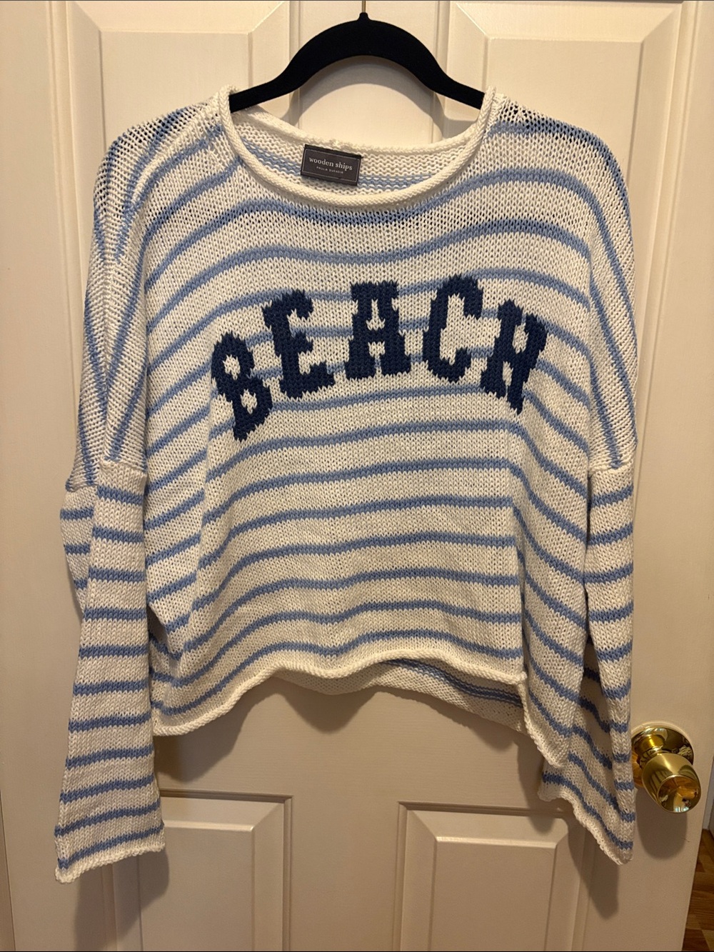 Wooden Ships Striped “Beach” sweater S/M